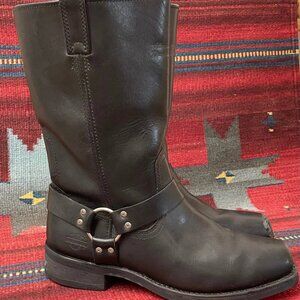 Harley Davidson Broken-In & Distressed Square Toe Harness Moto Boots Engineer Me